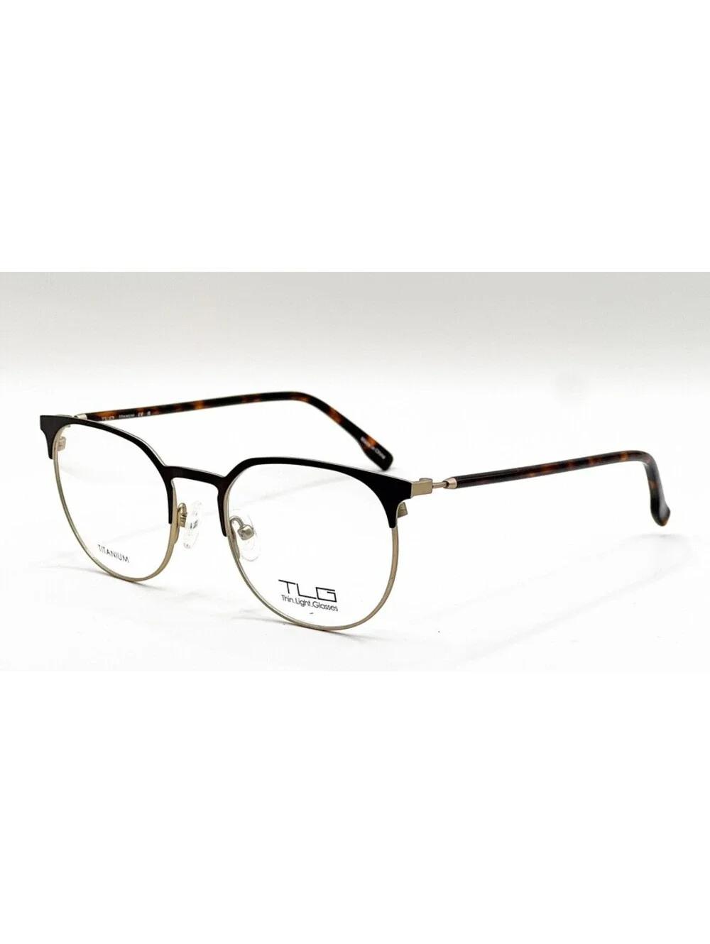 Tlg NU079 C02 Brown Rectangle Authentic Eyeglass Frames 51-19-140